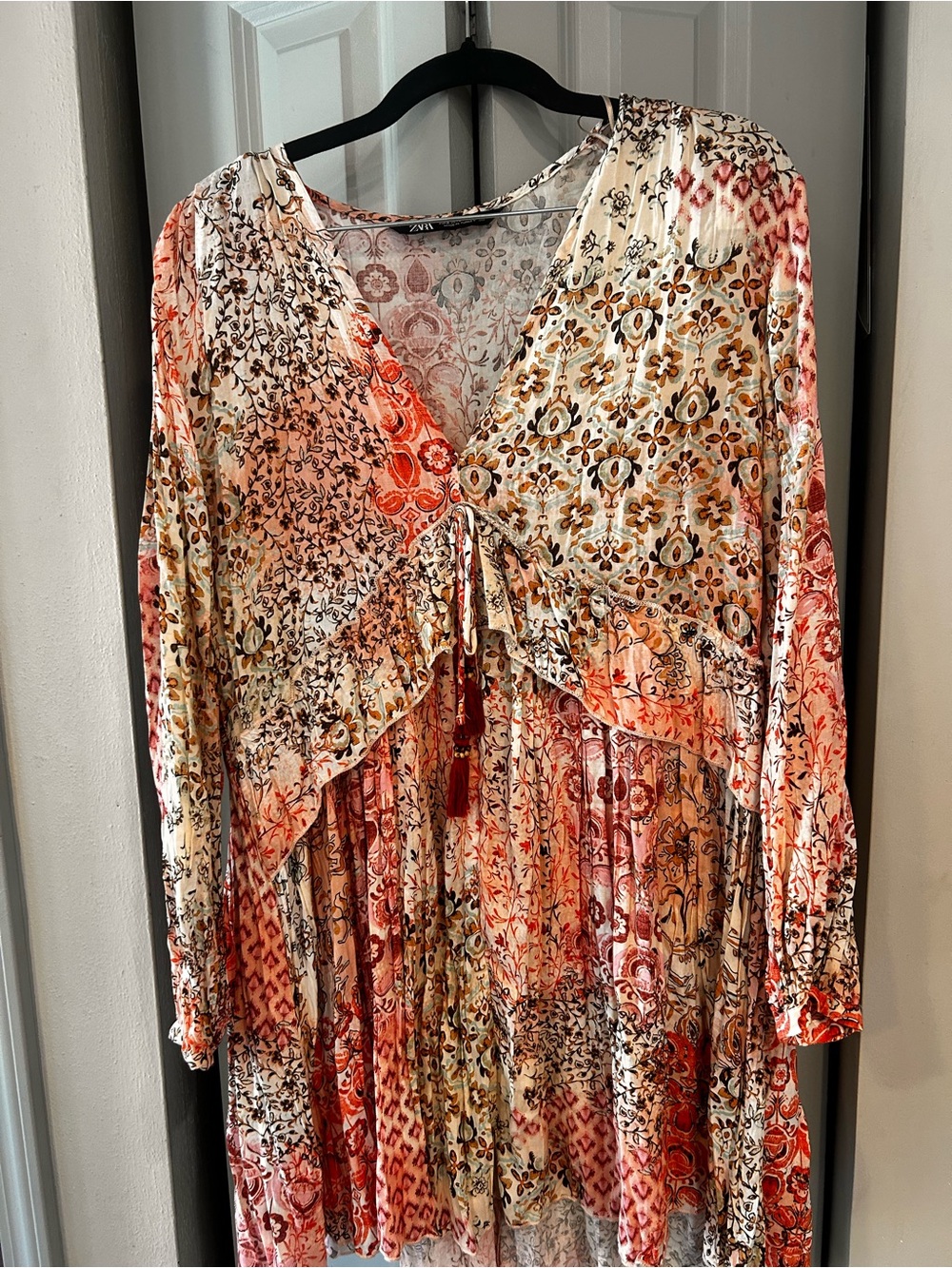 Zara long sleeve tunic dress